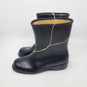 Vintage Old stock waterproof boots womens' Sz 8 warm lined with pile fabric New